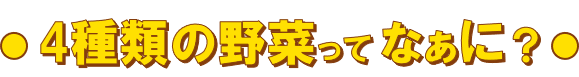 4種類の野菜ってなぁに?